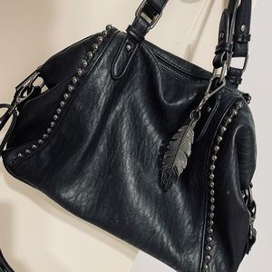 Jessica Simpson Black Leather Purse